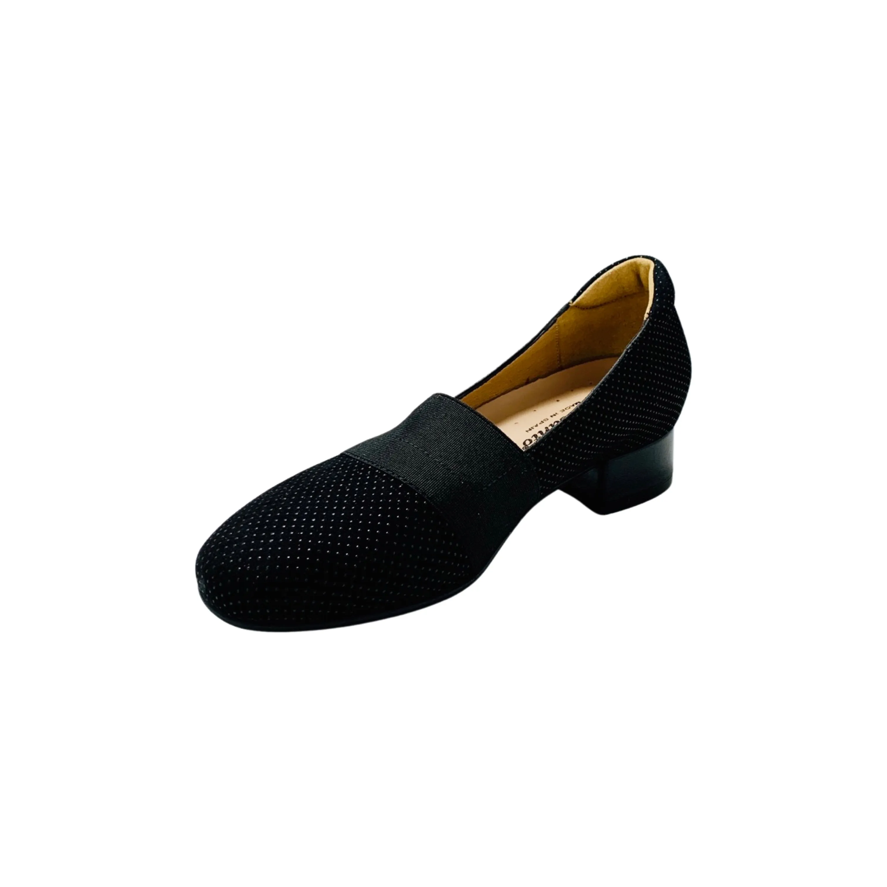 235019 Black Low Heel/Elastic