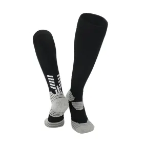 3 Pack Kids Thick Cushioned Football Socks Black