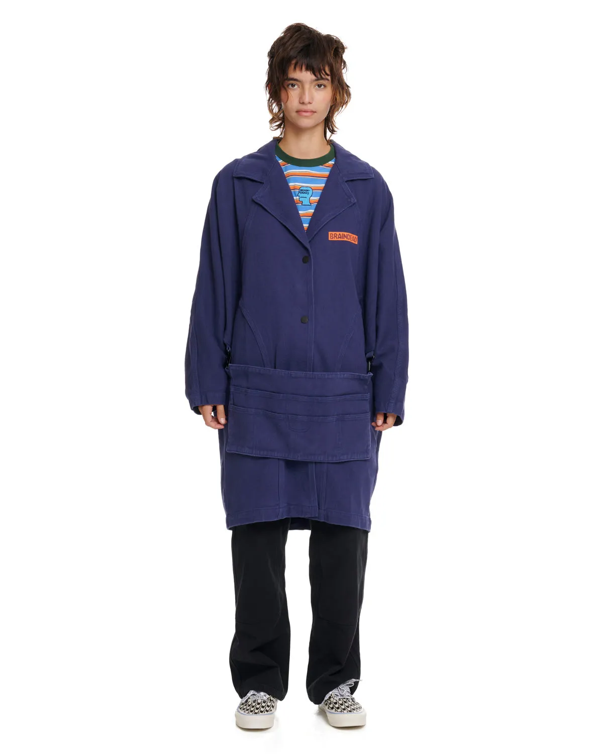 Apron Coat - Navy