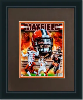 Baker Mayfield #2 | Cleveland Browns Framed NFL Photo | 19L X 16W" Inches