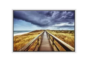 Beach Grass Boardwalk | Canvas Wall Art Print