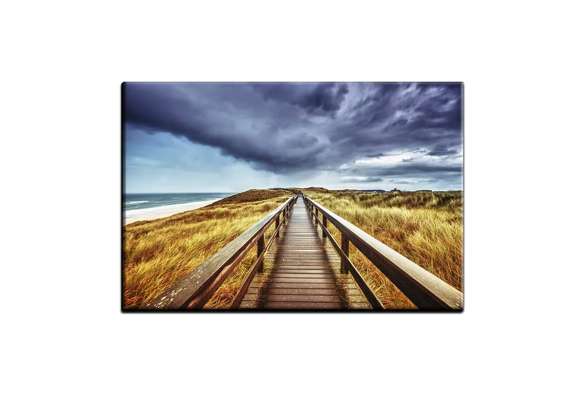 Beach Grass Boardwalk | Canvas Wall Art Print