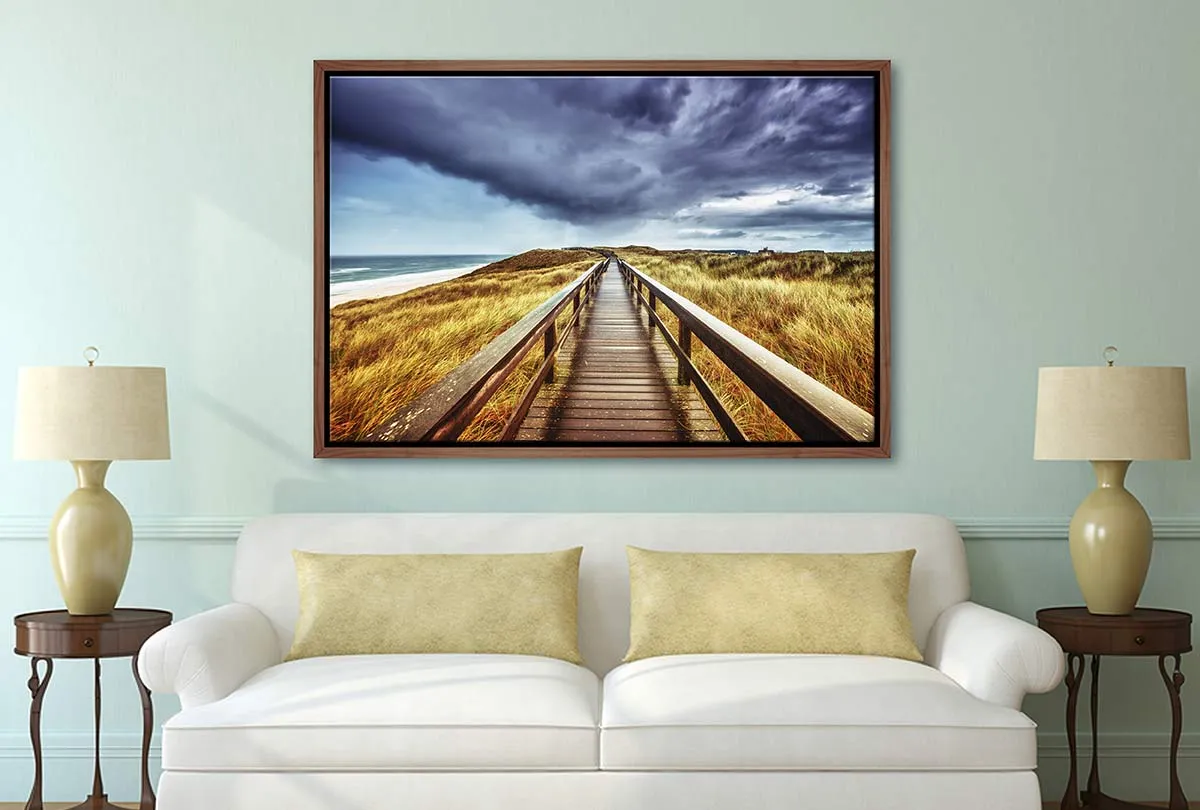 Beach Grass Boardwalk | Canvas Wall Art Print