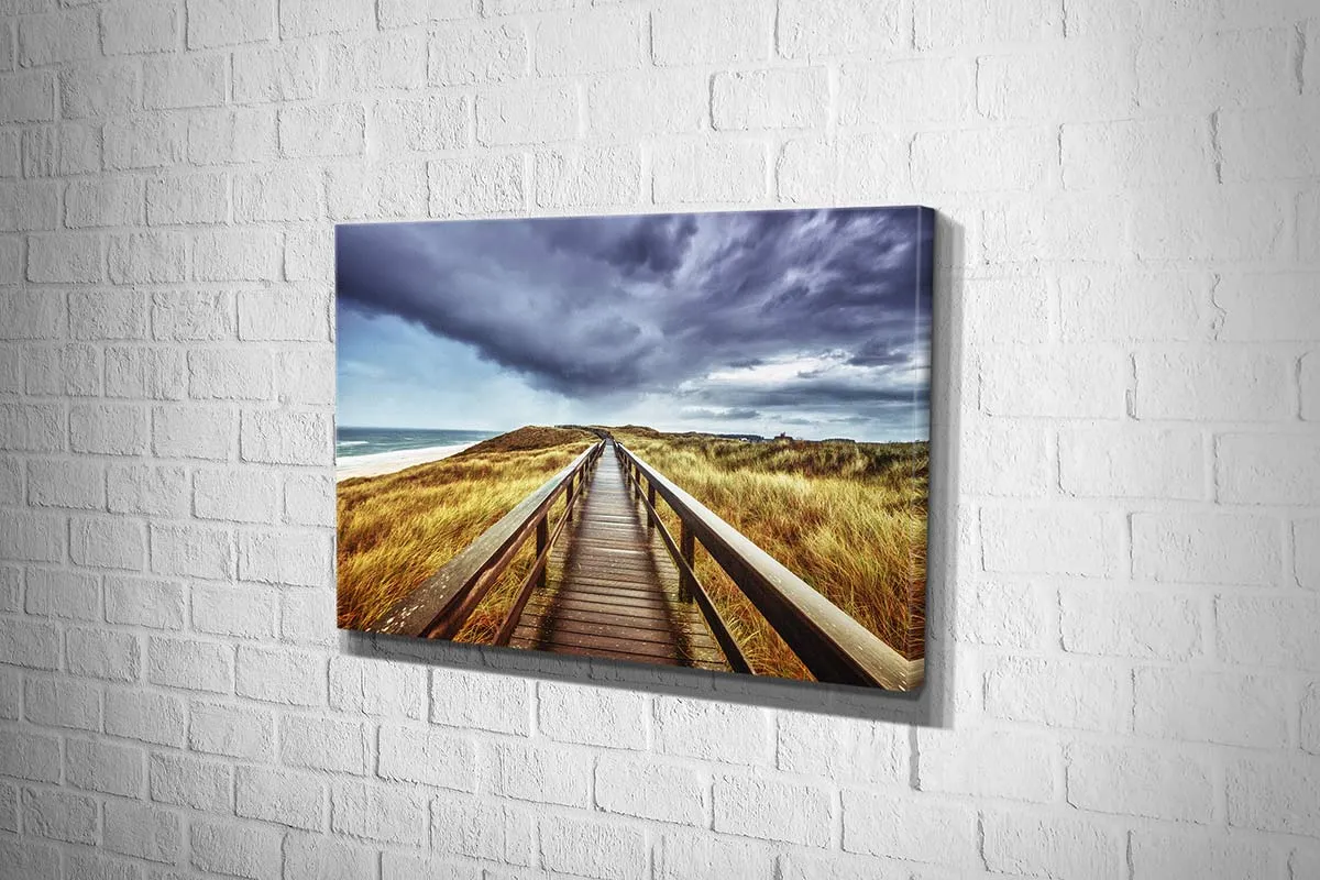 Beach Grass Boardwalk | Canvas Wall Art Print