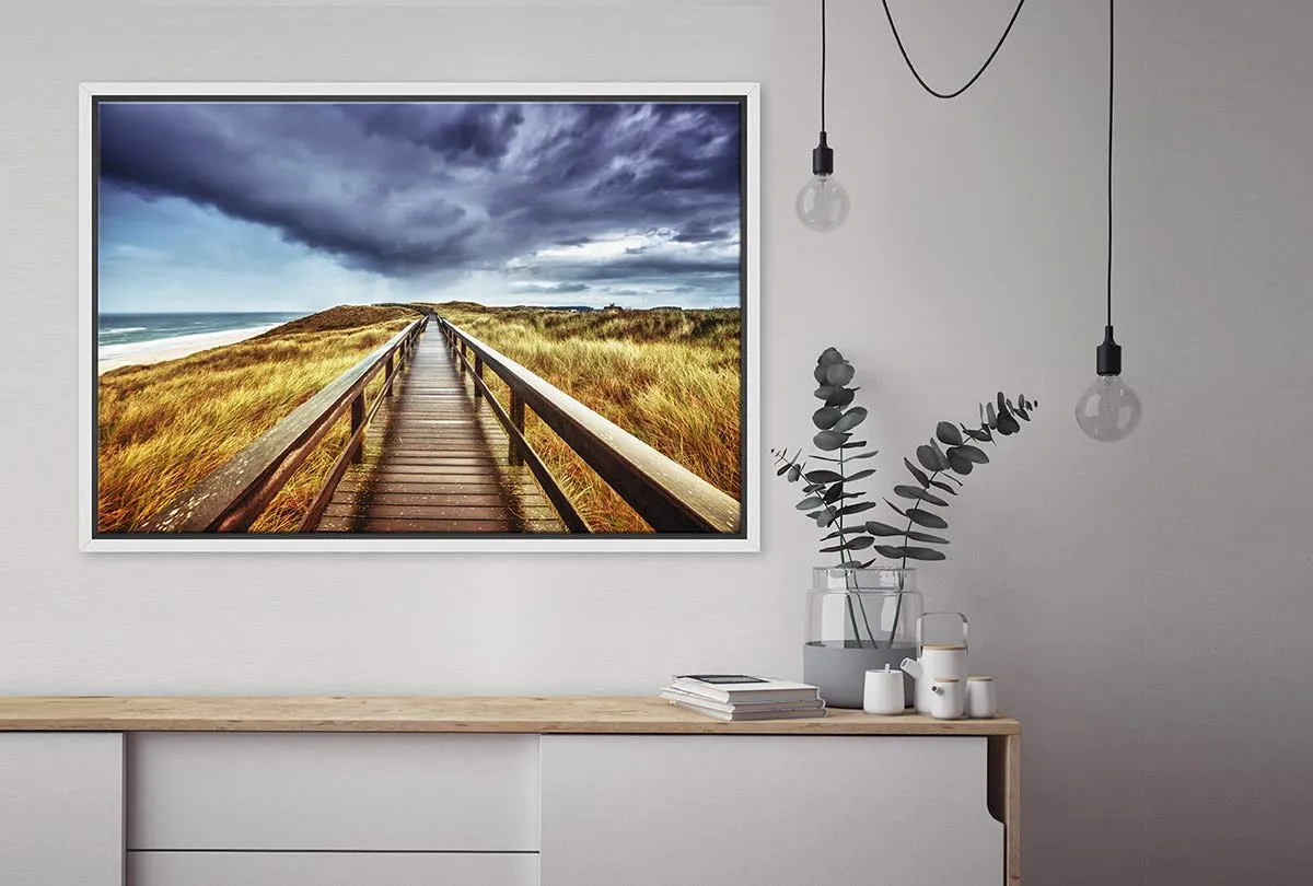 Beach Grass Boardwalk | Canvas Wall Art Print