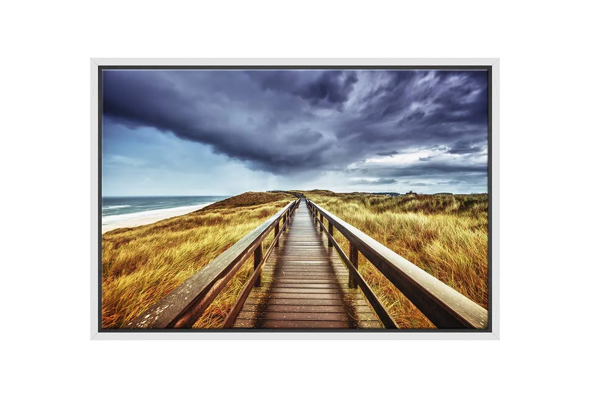 Beach Grass Boardwalk | Canvas Wall Art Print