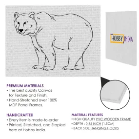 Bear DIY Canvas Base for Painting