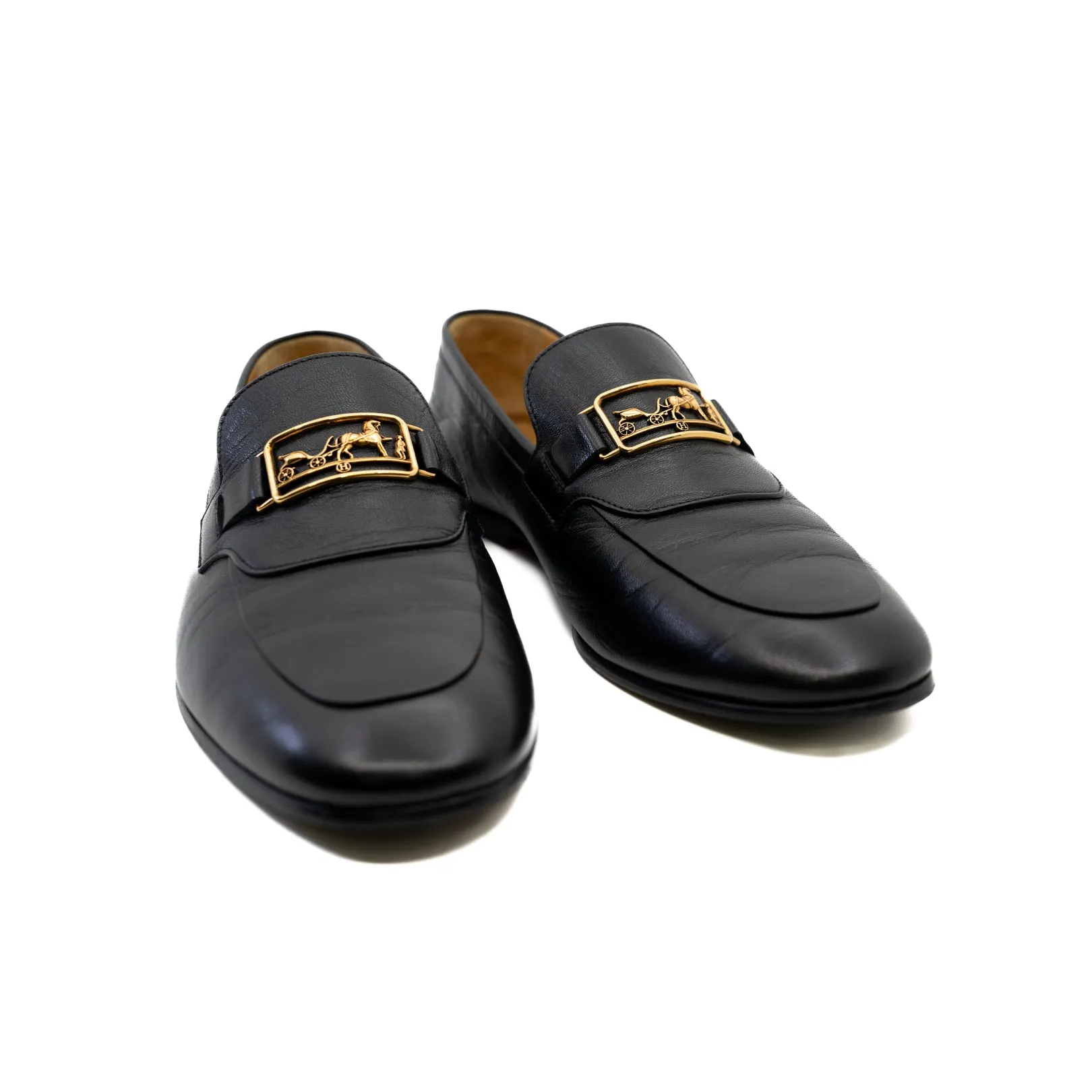 Bemol Loafer in Black Leather GHW #41