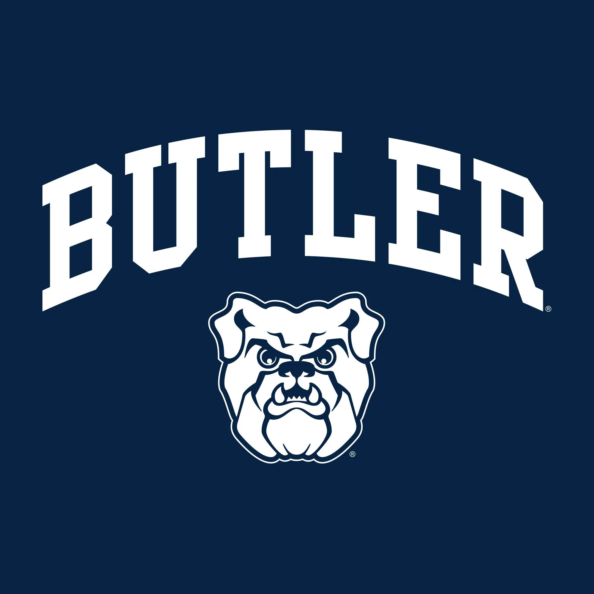 Butler University Bulldogs Arch Logo Short Sleeve T Shirt - Navy