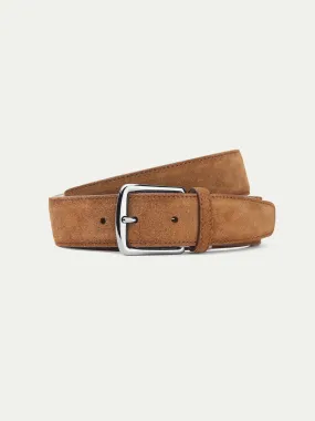 Caramel Suede Leather Belt