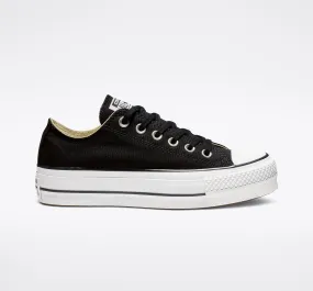 CONVERSE CHUCK PLATEAU OX BLACK WHITE LIFT 560250