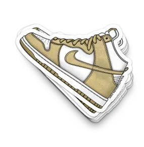 Dunk High "Tan Suede" Sneaker Sticker