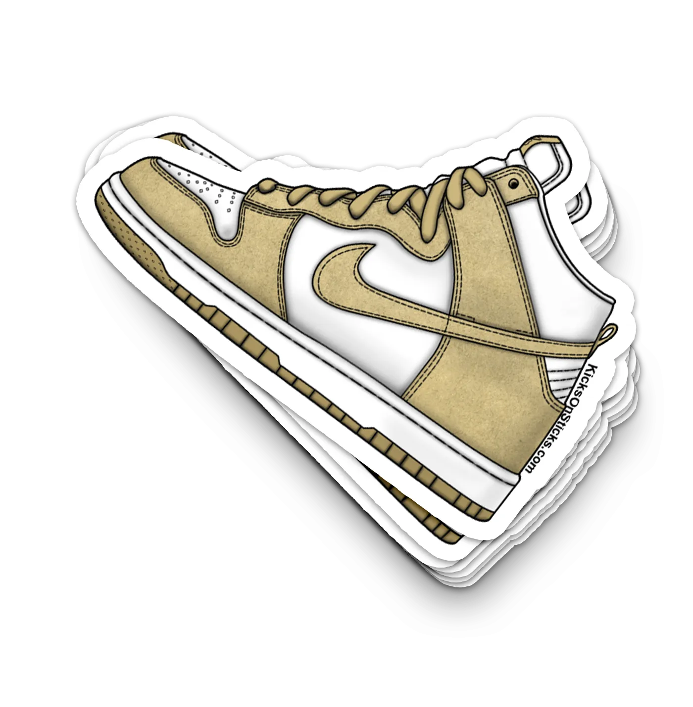 Dunk High "Tan Suede" Sneaker Sticker