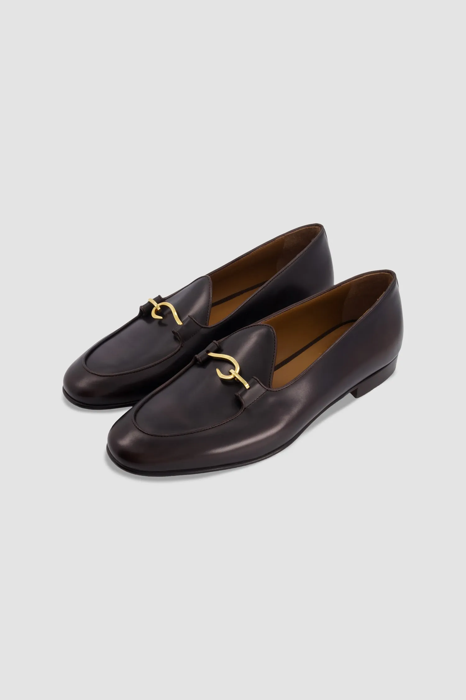 Edhen Milano Comporta Lock Brown Leather Loafers