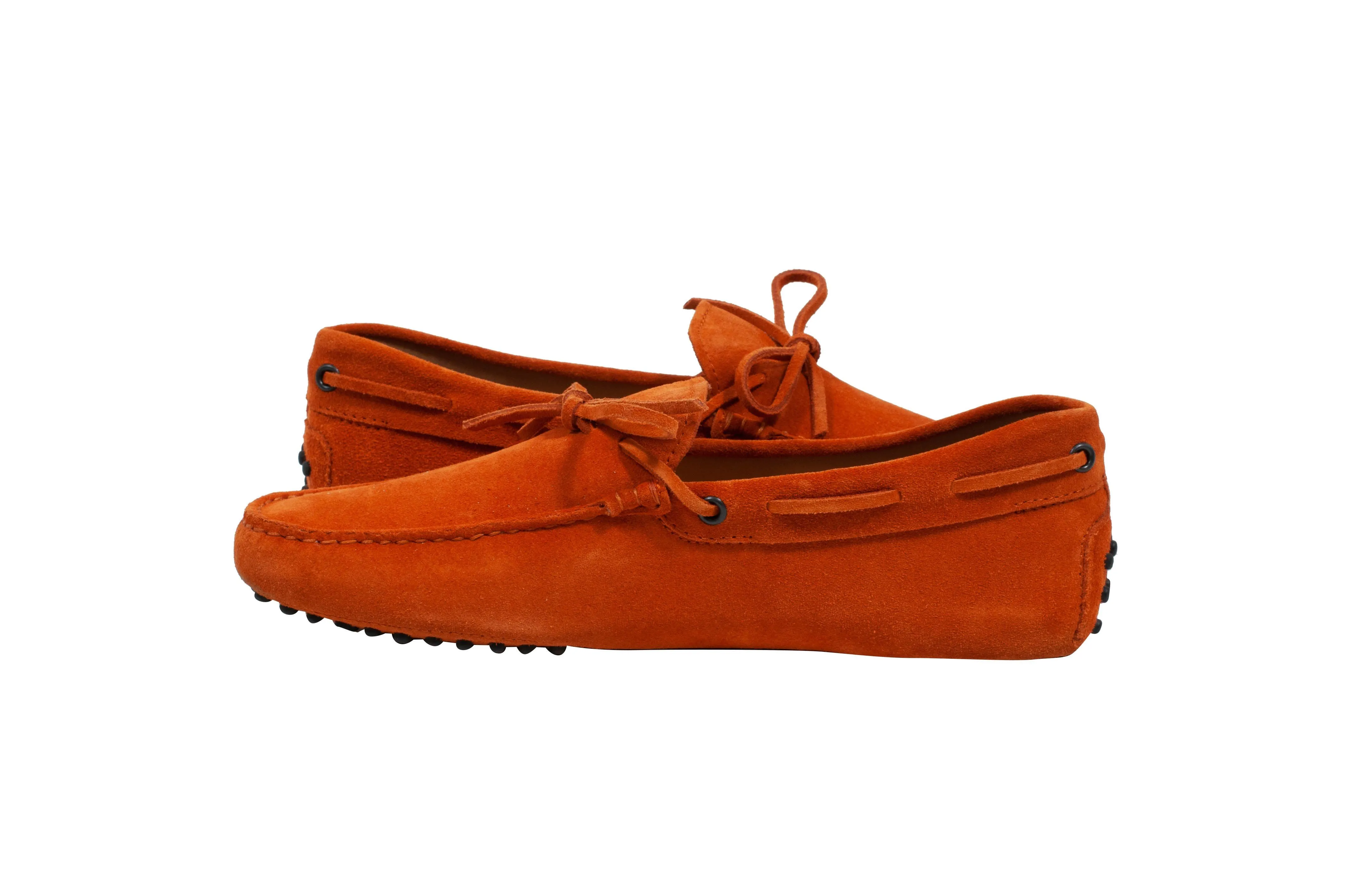 Gommino Suede Driving Shoes - Loafers (Orange)