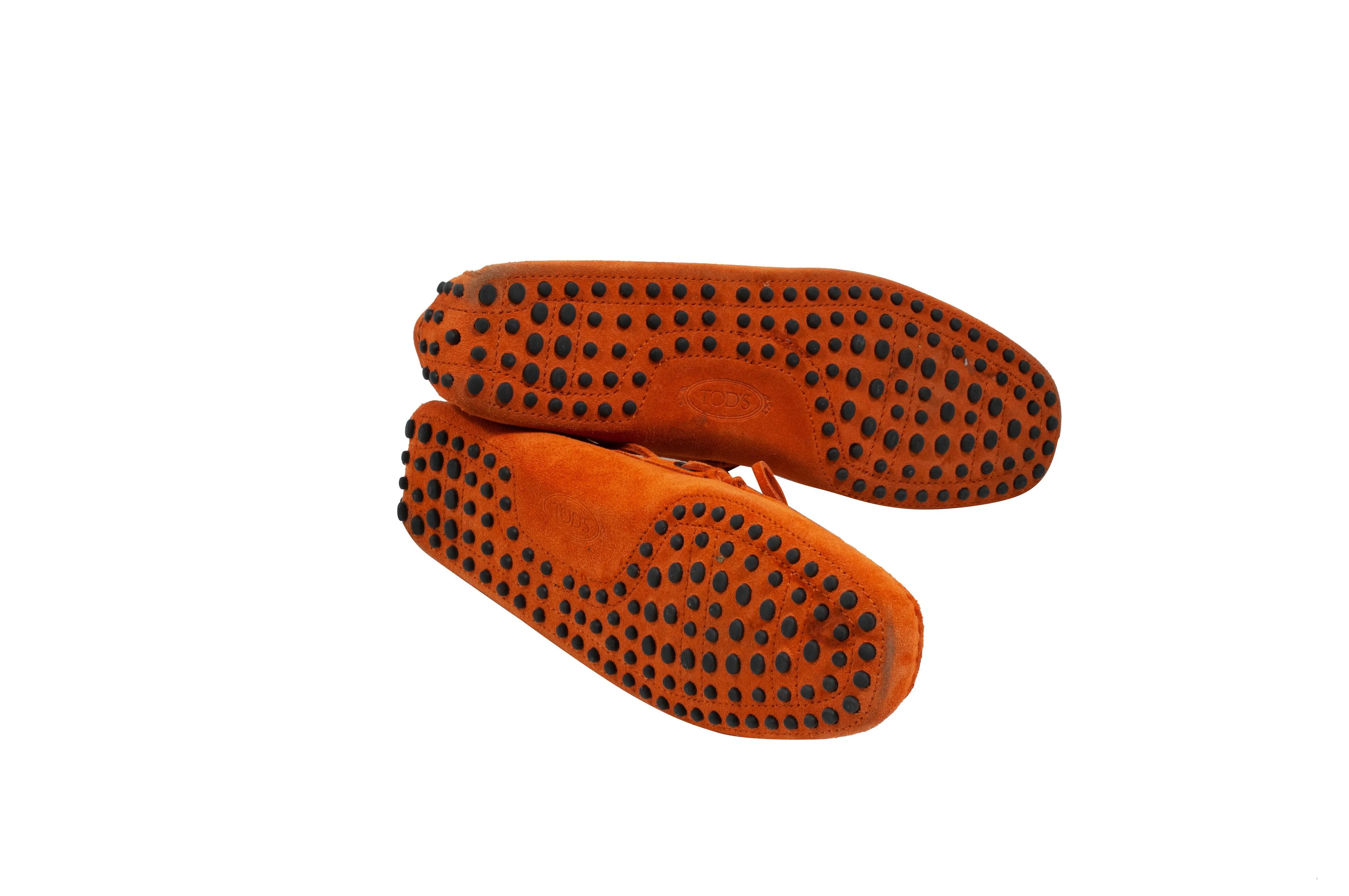 Gommino Suede Driving Shoes - Loafers (Orange)