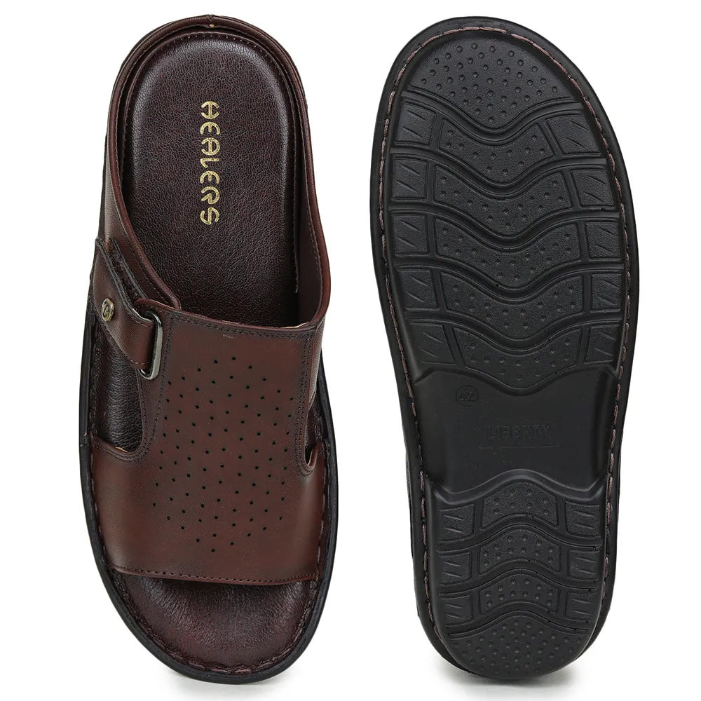 Healers Casual Brown Sandal For Men AVN-34 By Liberty