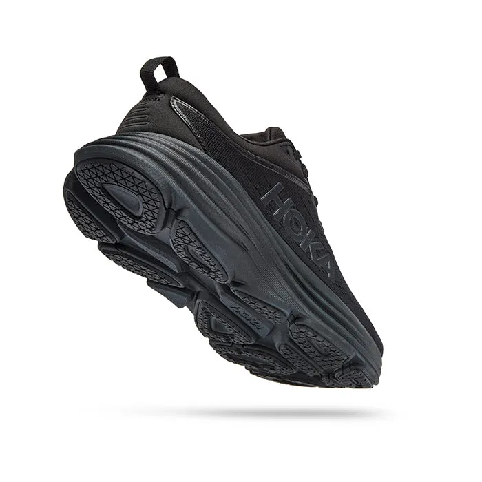 Certainly! Here is an optimized version of the product title:

HOKA Womens Bondi 8 Wide Running Shoes - Black/Black