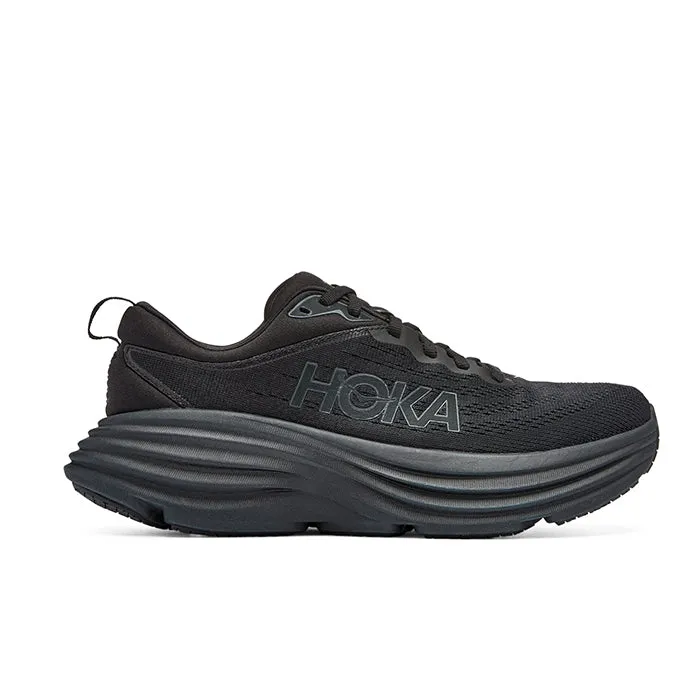 Certainly! Here is an optimized version of the product title:

HOKA Womens Bondi 8 Wide Running Shoes - Black/Black