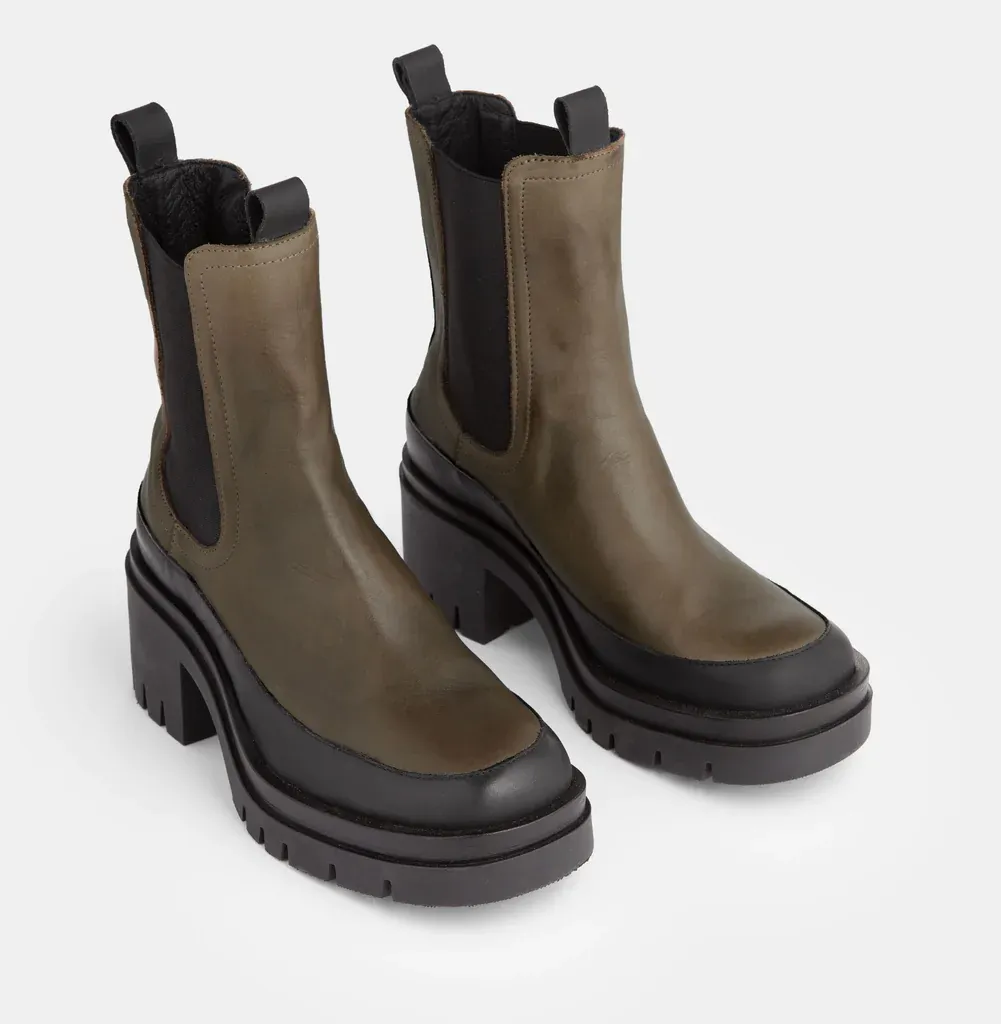 Iris Army Chelsea Boots