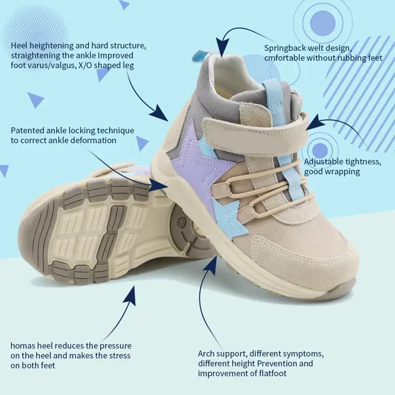 Kids Casual Winter Sneakers with Hard Heel and Arch Support