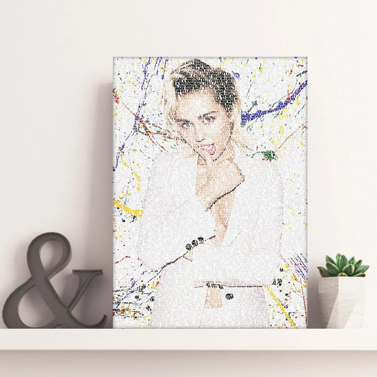 Miley Cyrus Poster, Allen Print, Basketball Player Art, Custom Sport Canvas, Custom Poster, Home Decor, Wall Hangings