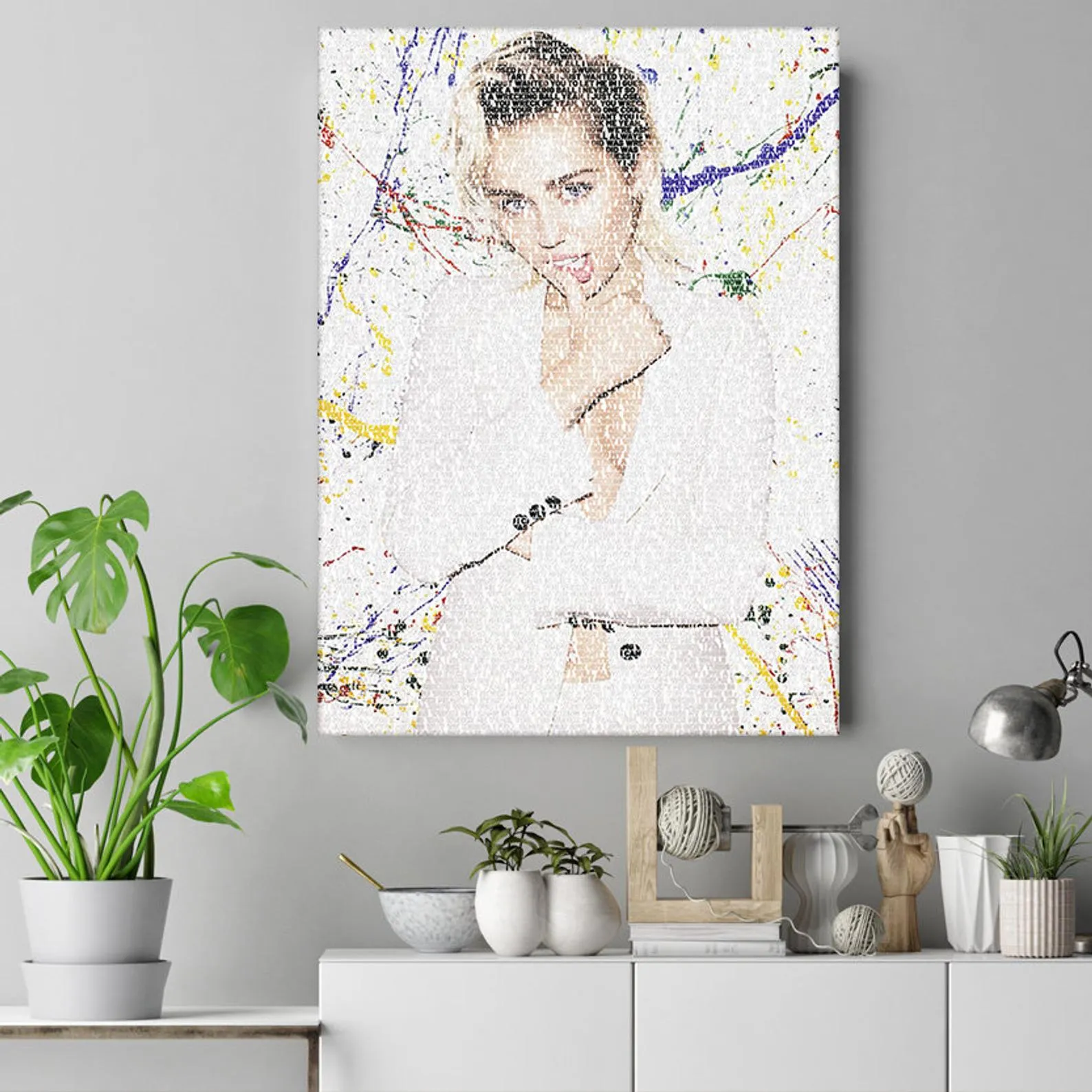 Miley Cyrus Poster, Allen Print, Basketball Player Art, Custom Sport Canvas, Custom Poster, Home Decor, Wall Hangings