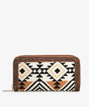 Montana West Southwestern Tooled Wallet