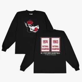 NC State Banners L/S Tee