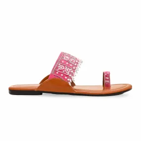 Pink Fancy Chappal EC0208