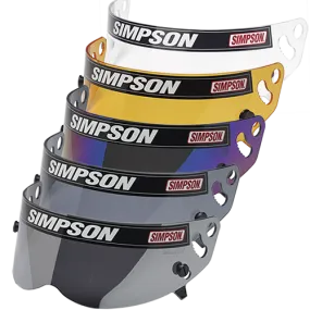 Simpson Helmet Shield - Diamondback/Speedway RX/X-Bandit Helmet - Snell SA2010/15 - Smoke