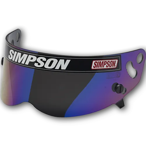 Simpson Helmet Shield - Diamondback/Speedway RX/X-Bandit Helmet - Snell SA2010/15 - Smoke