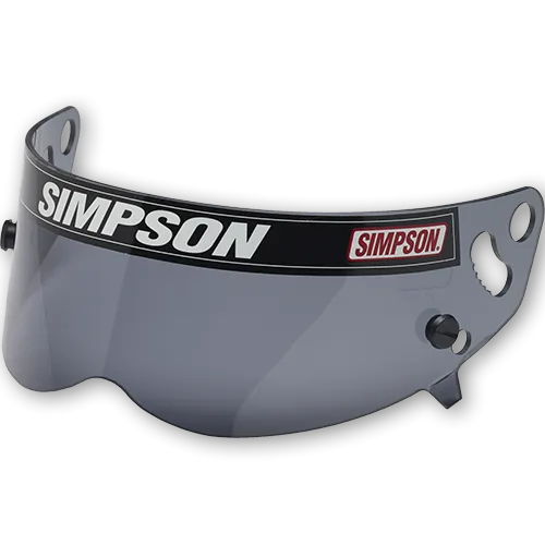 Simpson Helmet Shield - Diamondback/Speedway RX/X-Bandit Helmet - Snell SA2010/15 - Smoke