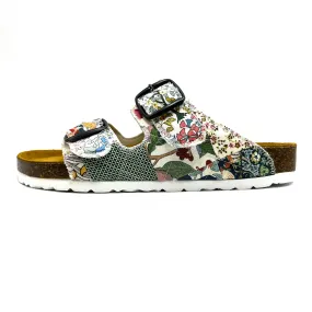 Thora 2-Buckle Sandals | Patchwork Blossom 03 EU39/US9