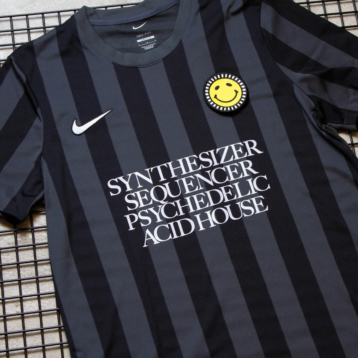 Wasted Heroes  FC Striped Division - Jersey - Black Grey