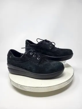 Wolky Size 40 (9) Black Suede Wedge Shoes